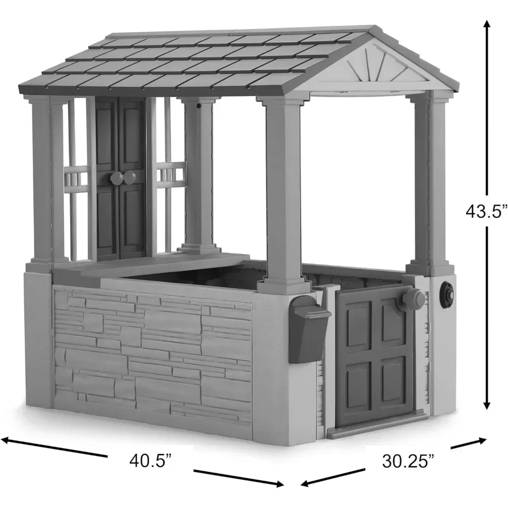 Playhouses, Includes Mailbox, Tabletop, and Working Doorbell, Creates A Fun Vibrant Space for Kids To Call Their Own