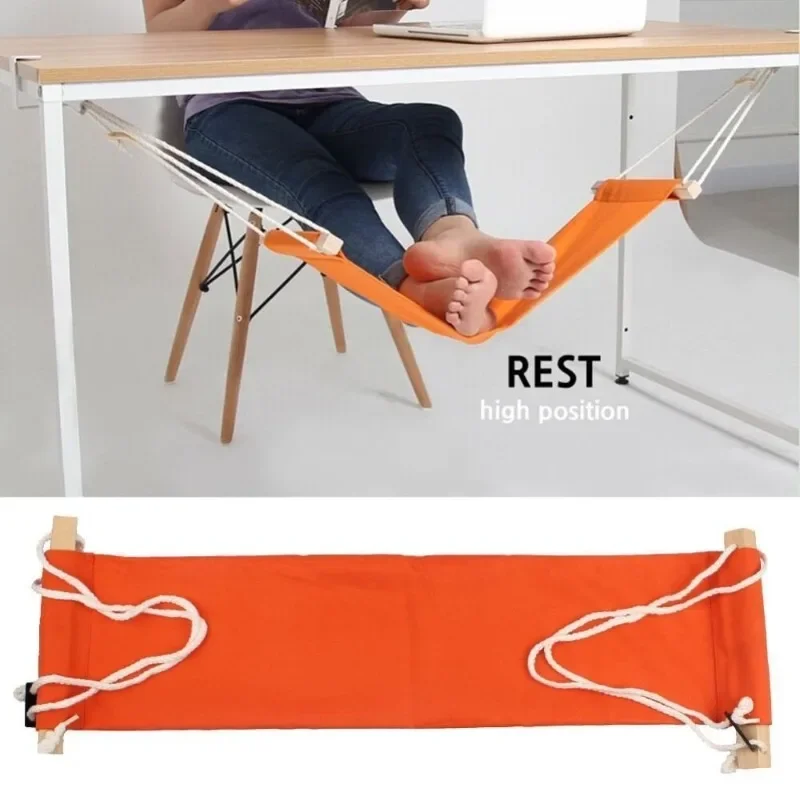 

Polyester Foot Strap Hammock Adjustable Hanging Seat Foot Pad Foldable Relieve Fatigue Lightweight with Hooks for Garden Camping