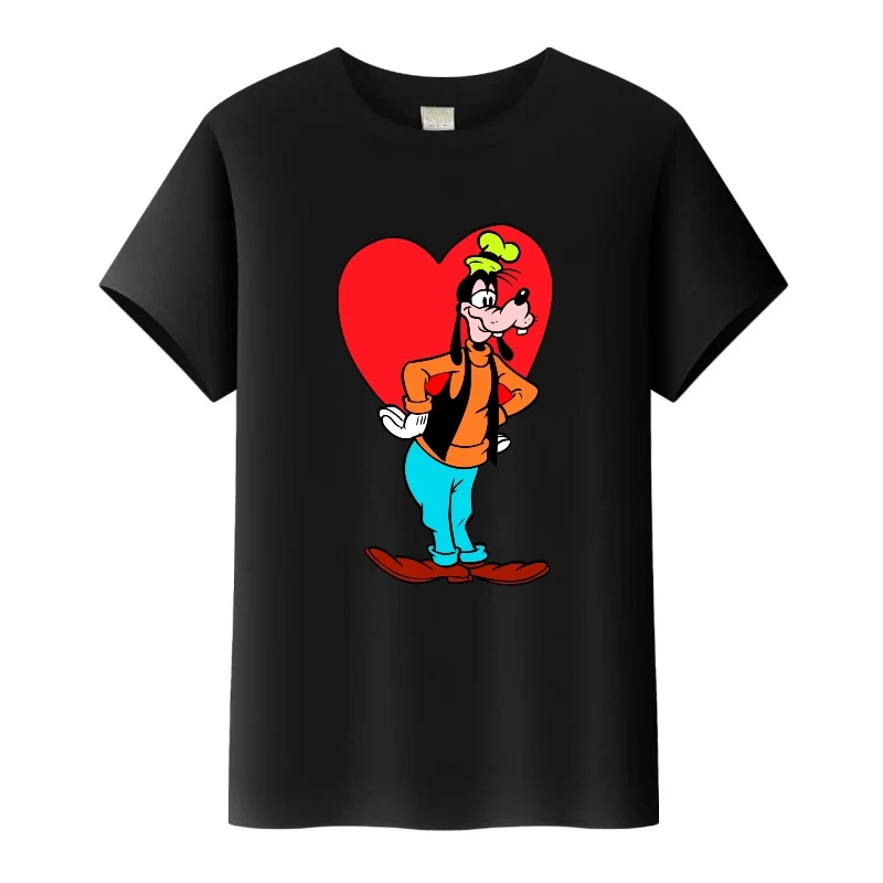 لطيف ديزني ميكي ماوس جوفي جوف الجرافيك تيز امرأة التي شيرت الأسرة البلوزات الاطفال تي شيرت Harajuku الرجال بلوزات مستديرة العنق ملابس فضفاضة #2