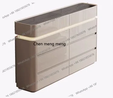 

Bedroom floor jewelry cabinet, bedside locker, simple modern light luxury eight-bucket cabinet