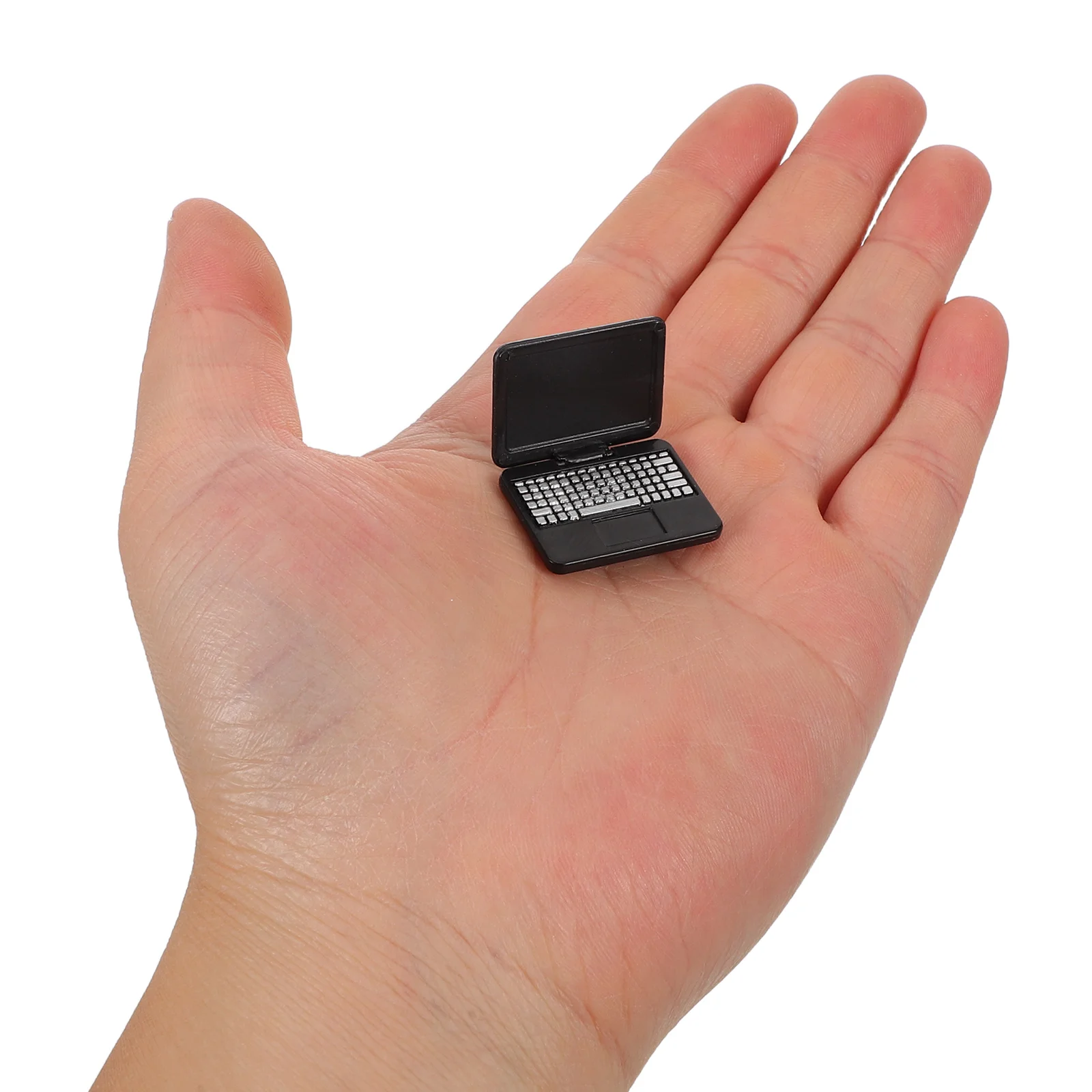 

8Pcs Miniature Laptop for Dollhouse Decor - Tiny Laptop with Open Close Function - Kids Early Education Roleplay Set Enhancing