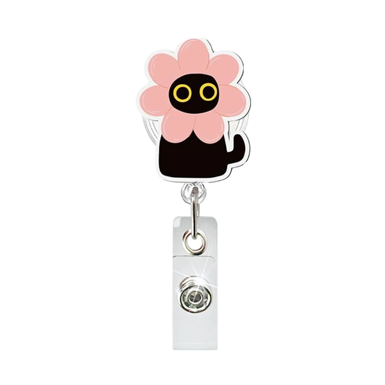 Swivel Badge Clip Compact Nurse Badge Holder Retractable Badge Reel Secure For Company Exhibition Office