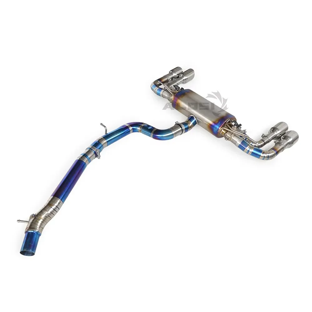 

Титановая выхлопная труба для Volkswagen Golf 8R 2.0T 2021-2025 Cat, задняя выхлопная труба, электрический клапан управления, выхлопная труба, автомобильный звук