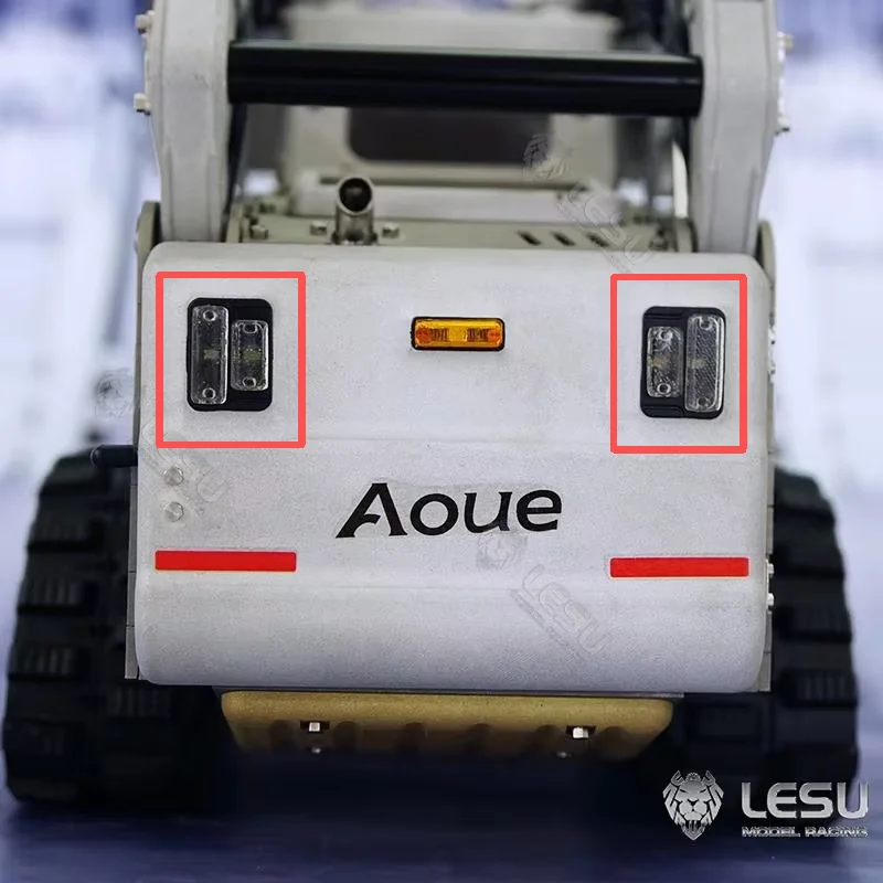 ไฟท้ายและไฟเลี้ยว LESU 1/14 สำหรับรถตักล้อยางแบบ Skid Steer ชุดดัดแปลง DIY อะไหล่ไฟท้าย S-1308