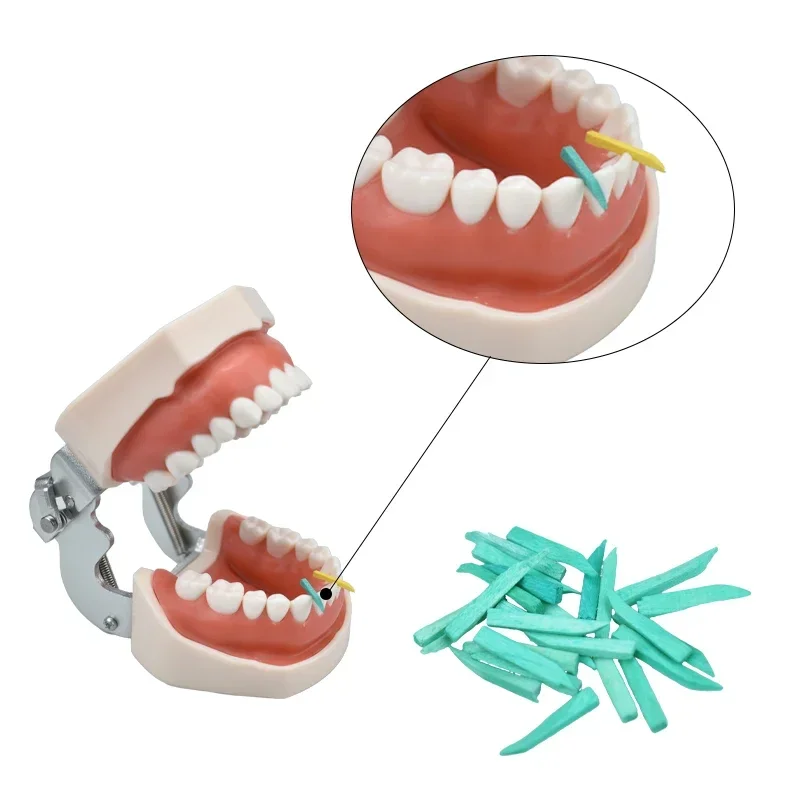 200Pcs Dental Wedge Wood Tooth Interdental Gap Wedge Specially Treated Tips Gum Protection Dentist Disposable Supplies