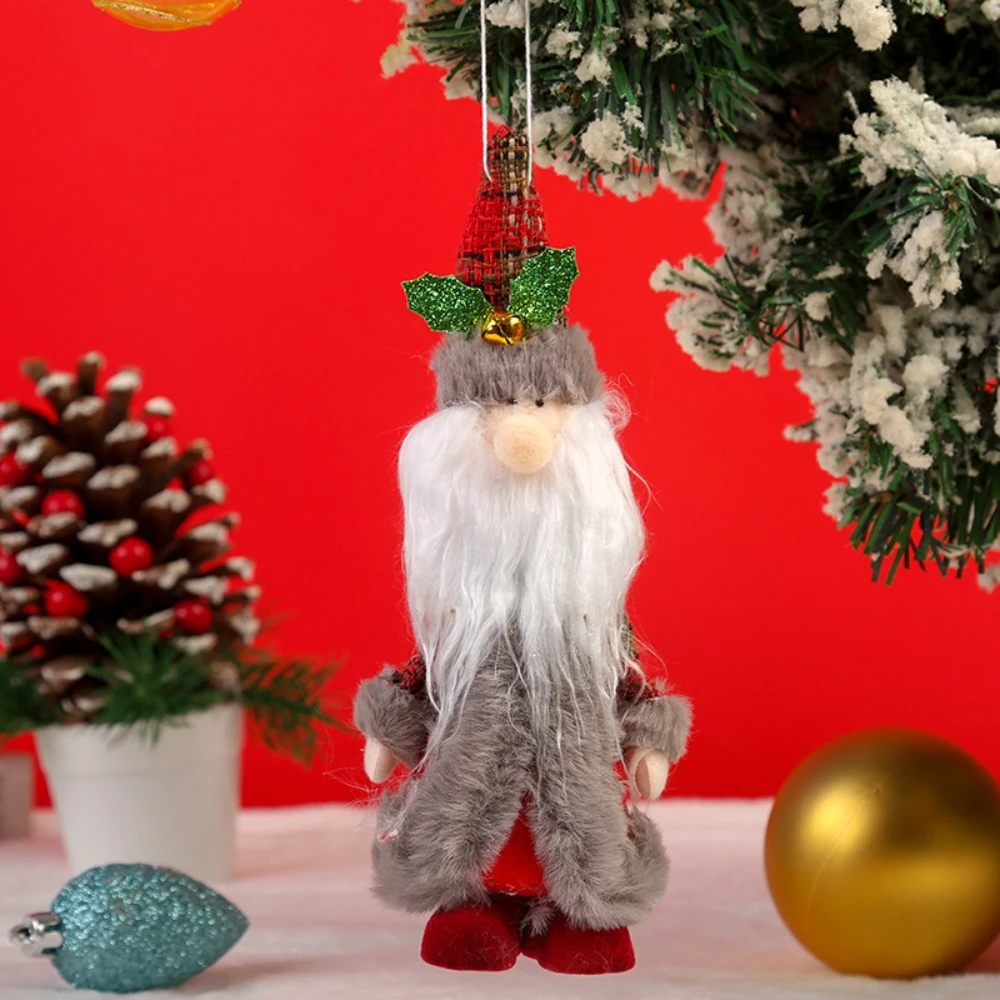 2pcs Christmas Tree Decor Hanging Christmas Ornaments Snowman Decoration Hanging Pendants Standing Old Man Reindeer Pendant