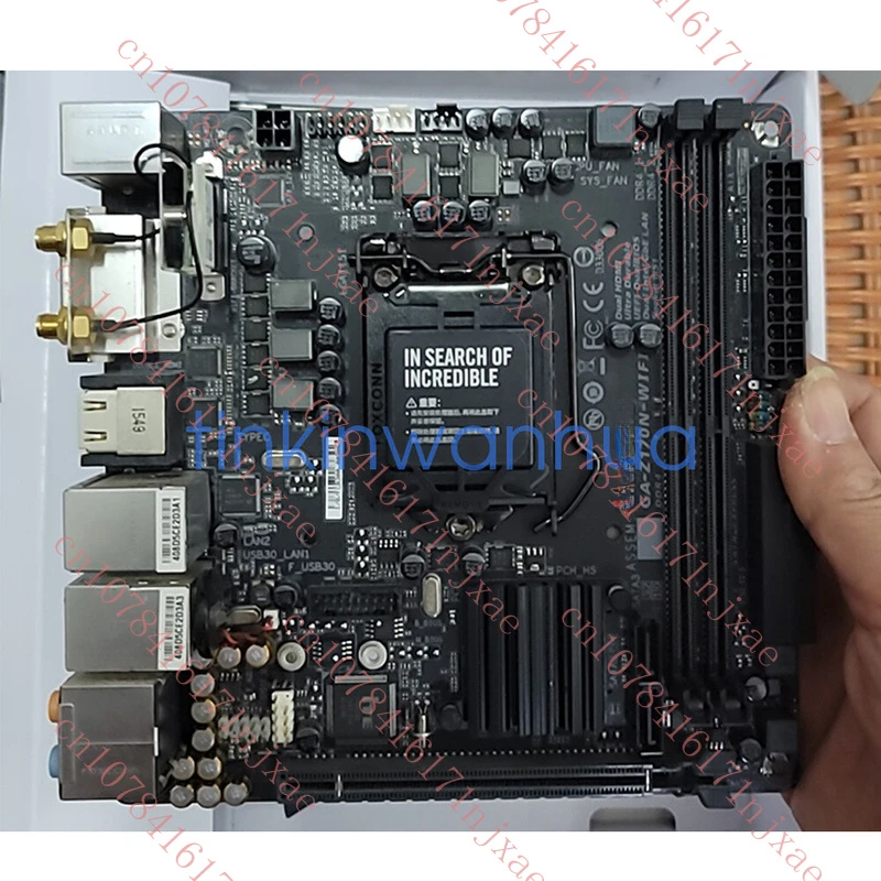 

used For Gigabyte GA-Z170N-WIFI Motherboard LGA1151 DDR4 DVI+HDMI Mini-ITX.