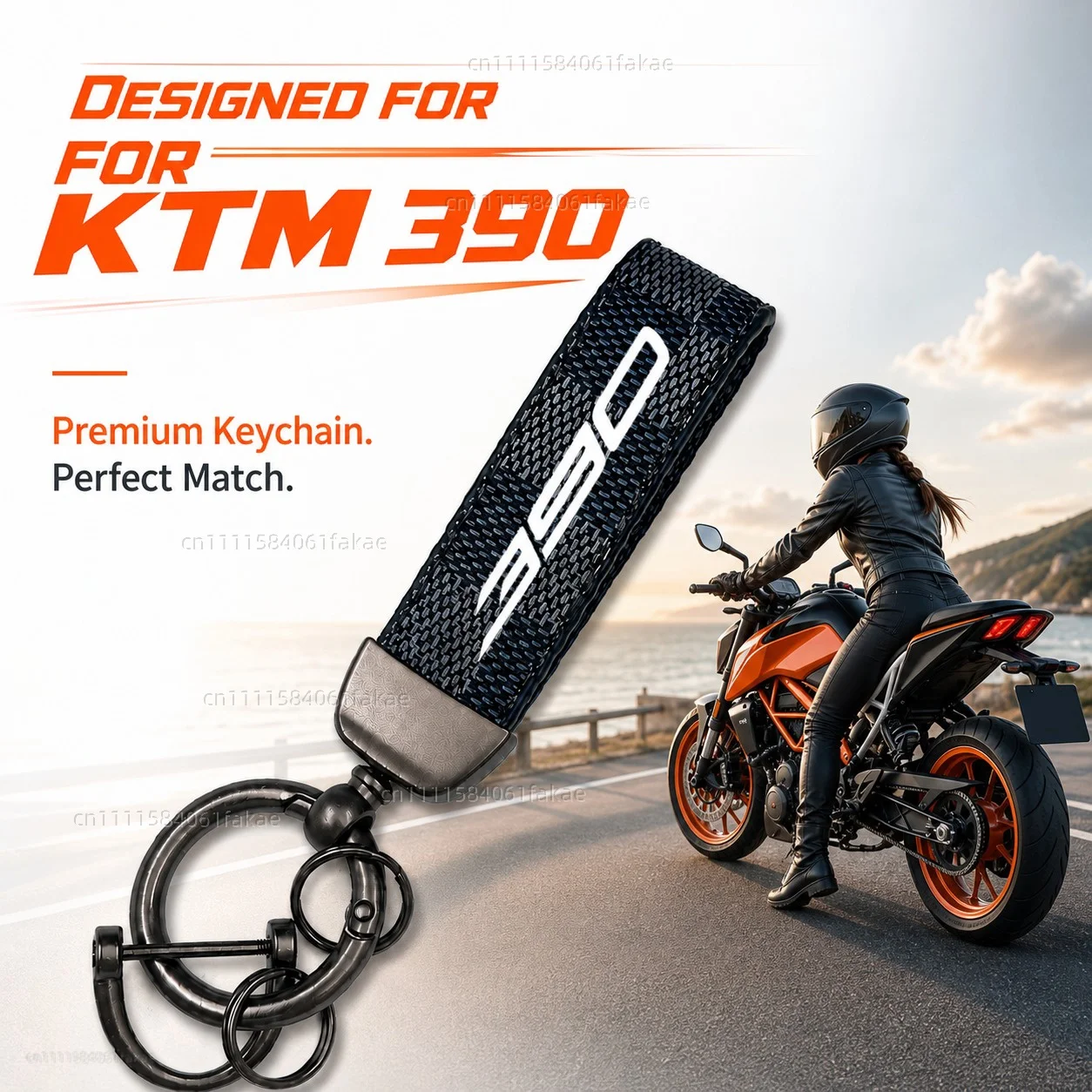 For KTM 390 ADVENTURE 390 ADV 2020-2026 and 2024 2025 Duke 390 Duke Motorcycle Keychain Custom Logo Gift for Rider Men Women