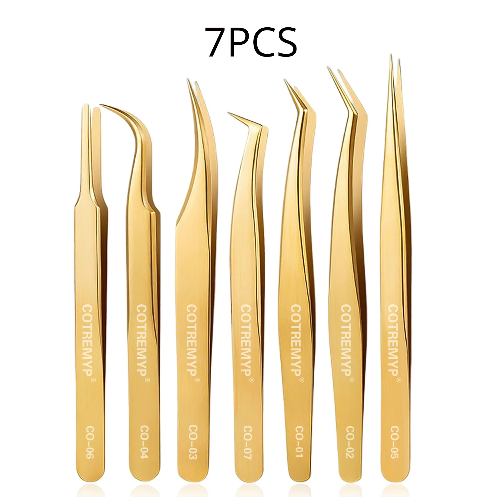 Präzisionspinzette für Wimpern, DIY Wimpernverlängerung, Applikator, Werkzeuge, Edelstahl, Haarentfernungspinzette, professionelles Make-up