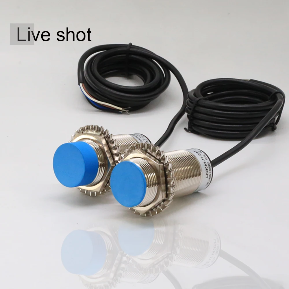 AUCHTEL M30 Capacitive Proximity Sensor Accurate 10mm 20mm Level Sensing NPN Switches Line length 2m