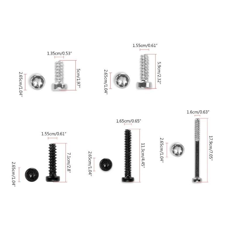 Oculus Quest 2用ネジセット,3Dジョイスティックコントローラー,左/右修理ネジキット,1セット