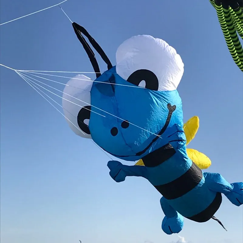 

free shipping 3d kites shows bee kite pendant soft kites nylon kite inflatable kite outdoor toy wind sock flag giant kites ikite