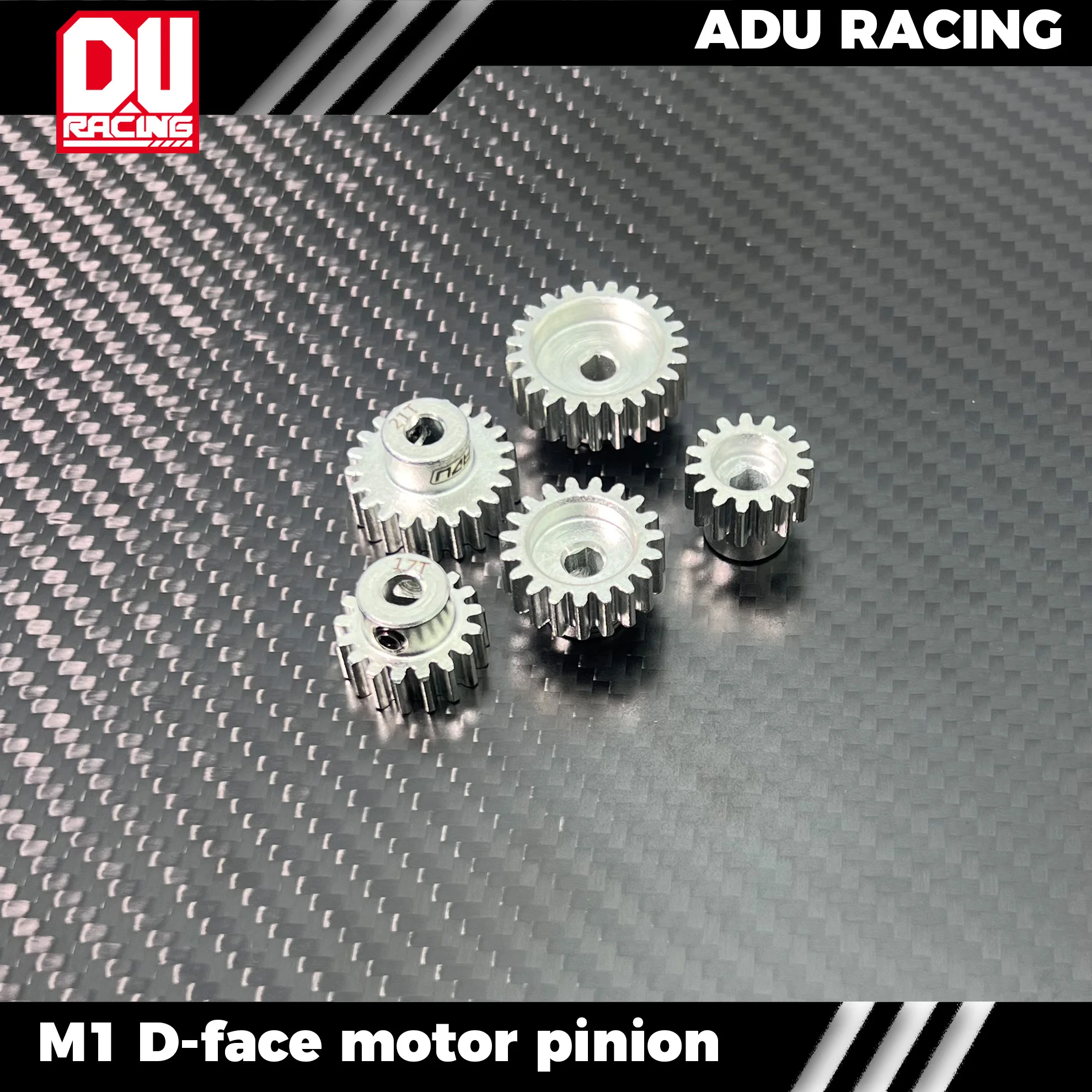 

ADU RACING 42CrMo motor gear pinion M1 D-FACE for 5mm shaft motor 15-24T 4274 4278 4990