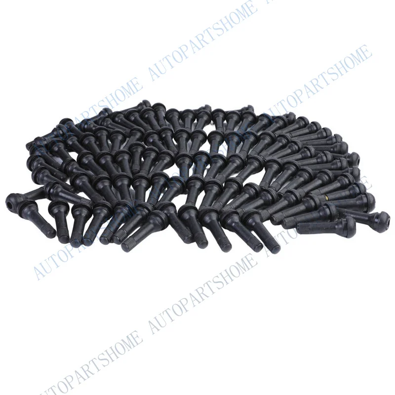 Z... 100PCS for TR 414 Snap In Tyre (Tire) Valve Rubber Tubeless Valve