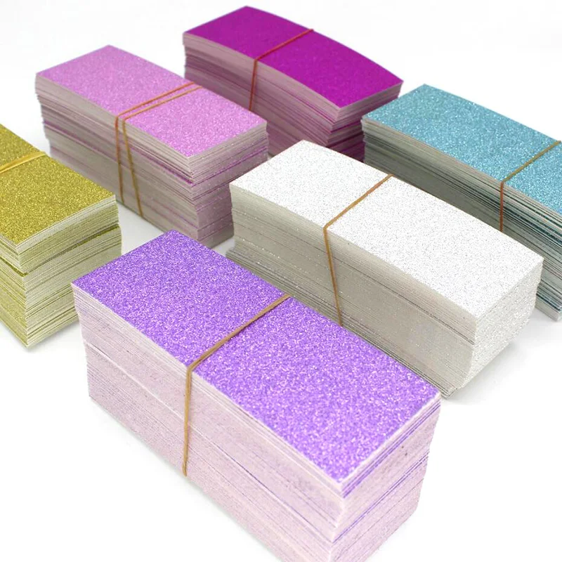 100PCS Can mix colors internal Glitter Background Paper for Sliding Cases Professional Packaging Accessories for Eyelash Case