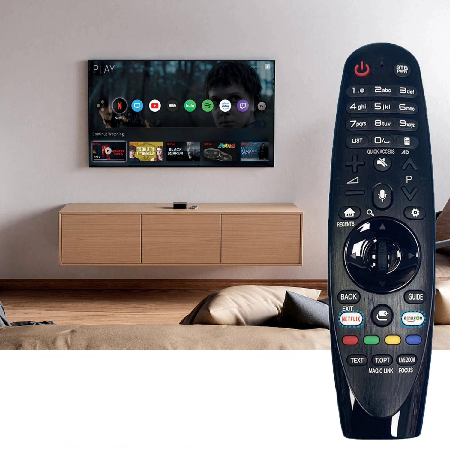 New Voice TV Remote Control AN-MR650A for  Magic Smart LED TV Remote Control with Voice and Flying Mouse  Fit for UJ S Mando ps