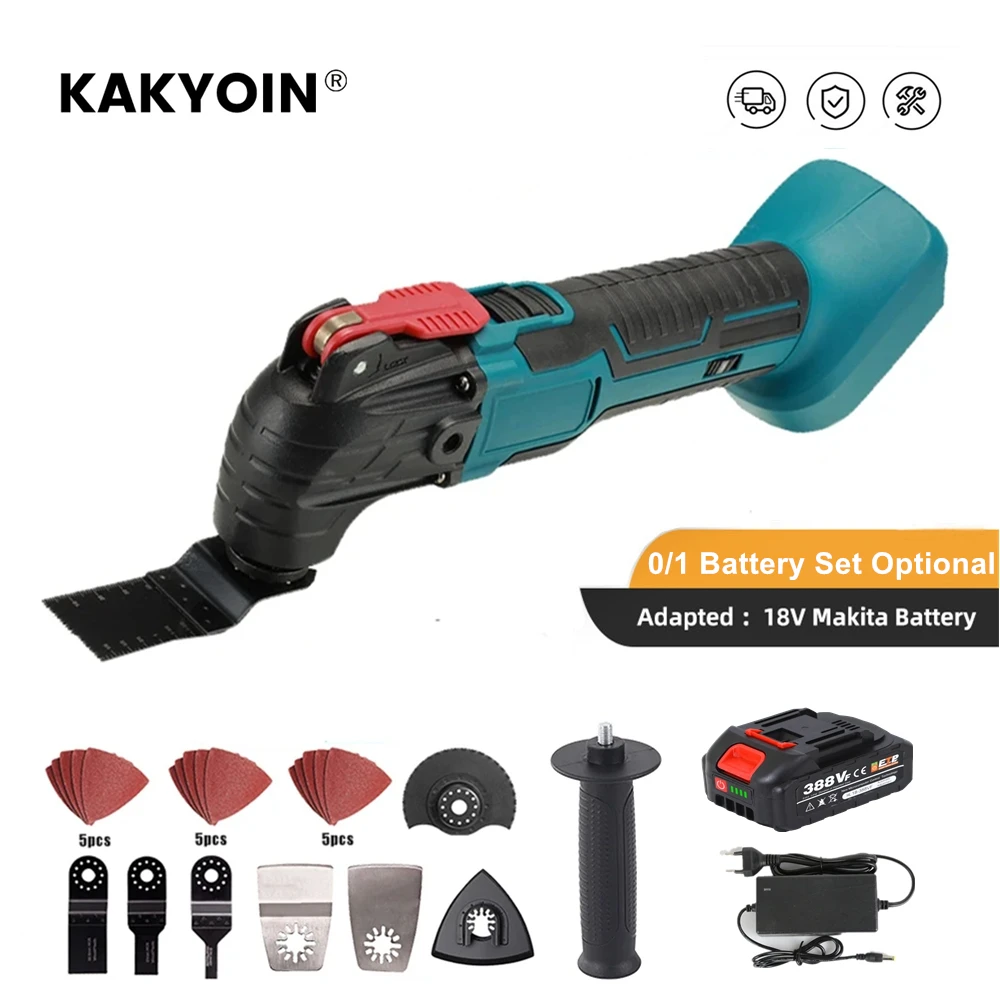 

Electric Cordless Oscillator Cordless Oscillating Multi Tool Trimmer/Shovel/Cutting Saw Tools For 18V Makita Battery