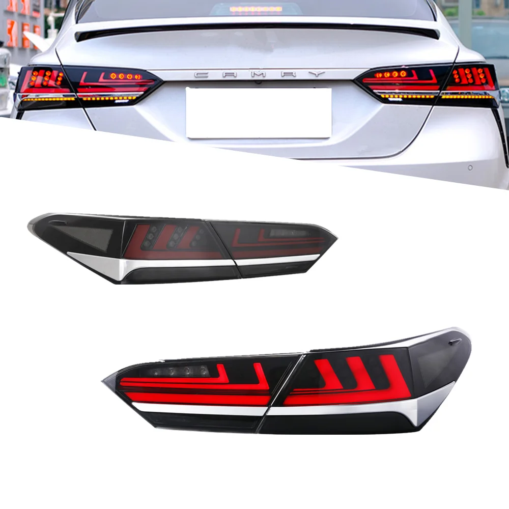 Inginuity Time LED Taillights For Toyota Camry 2018 2019 2020 2021 2022 Sequential Indicator Start-up Animation Rear Lamps