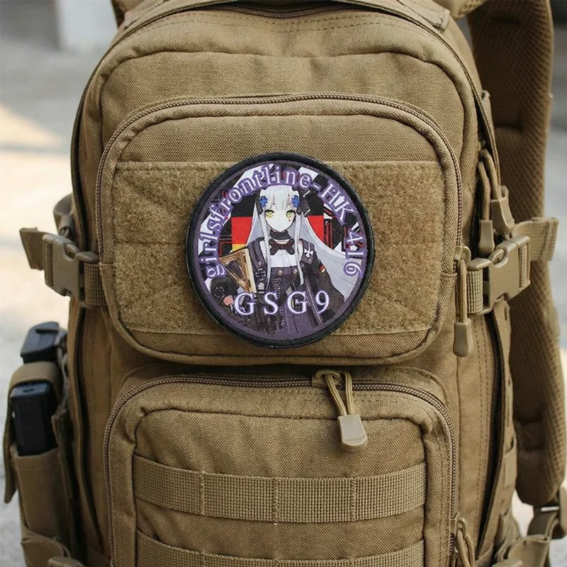 Parche táctico Gungirl Girls Frontline AR15 HK416 UMP45 MP7, brazo - imagen 5