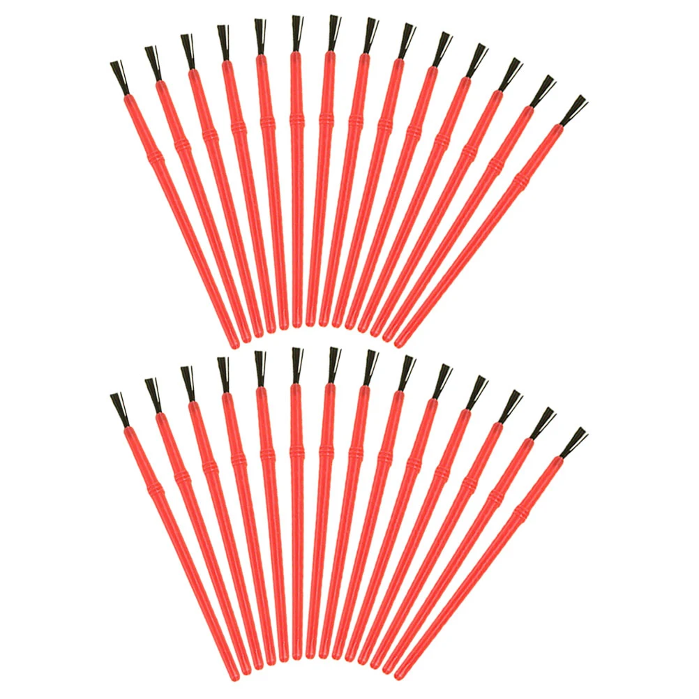 

50 Pcs Children's Brush Minature Paint Brushes Graffiti Face Painting Classroom Plastic Micro