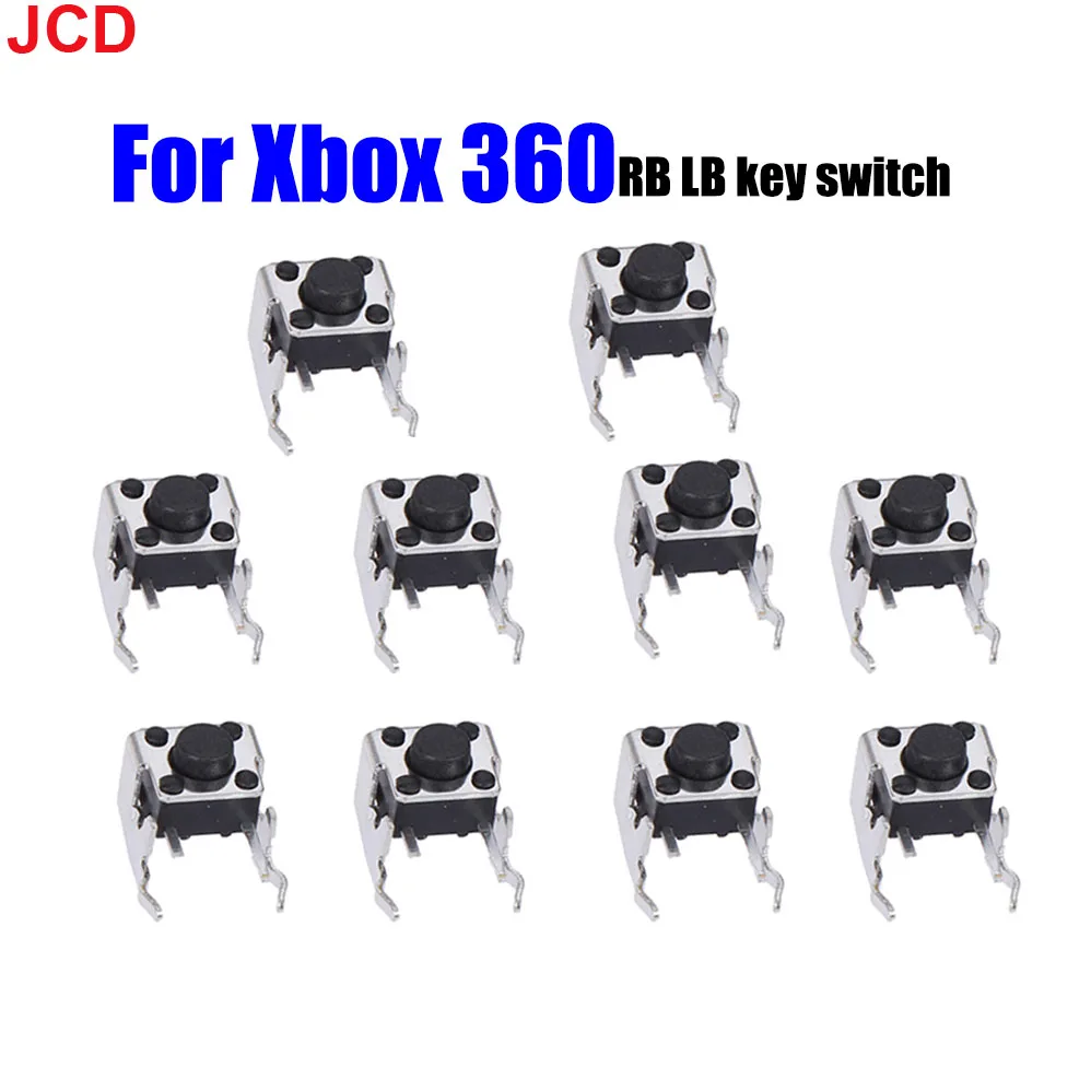 JCD 10 /20 pcs For Microsoft Xbox 360 Controller RB LB Bumper Button Switch Repair Parts Kits For Xbox one X S Game Accessories