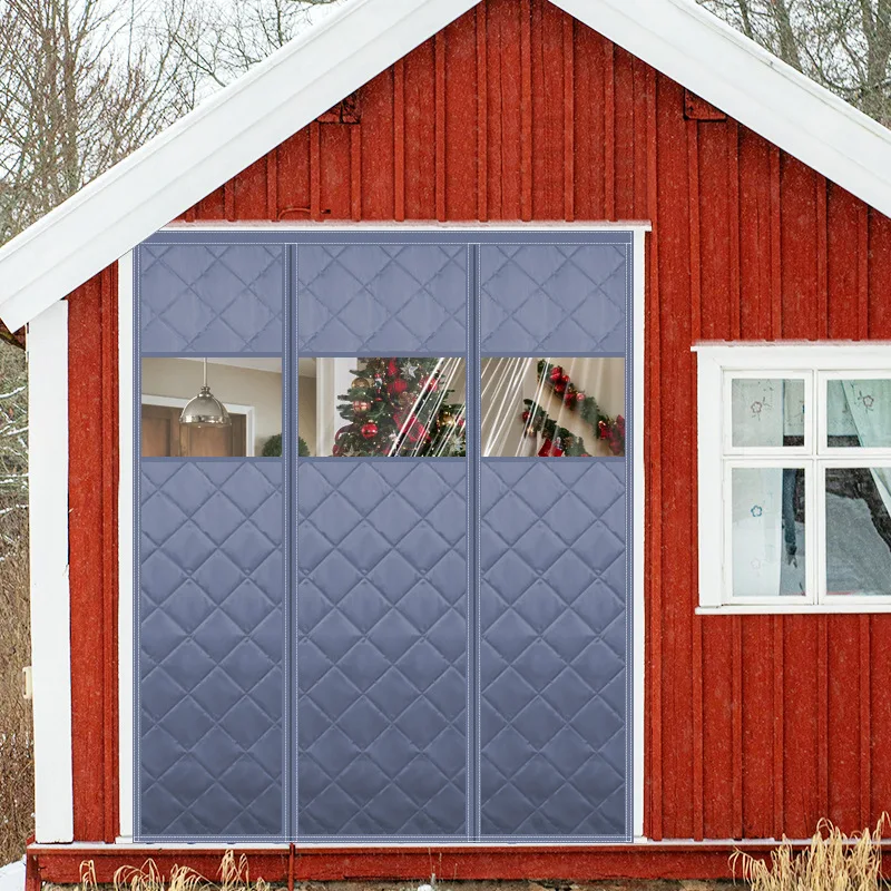 Garage Door Screen Insulation Kit Magnetic Thermal Insulated Winter Door Curtain Windproof Soundproof Car Garage Door Blanket