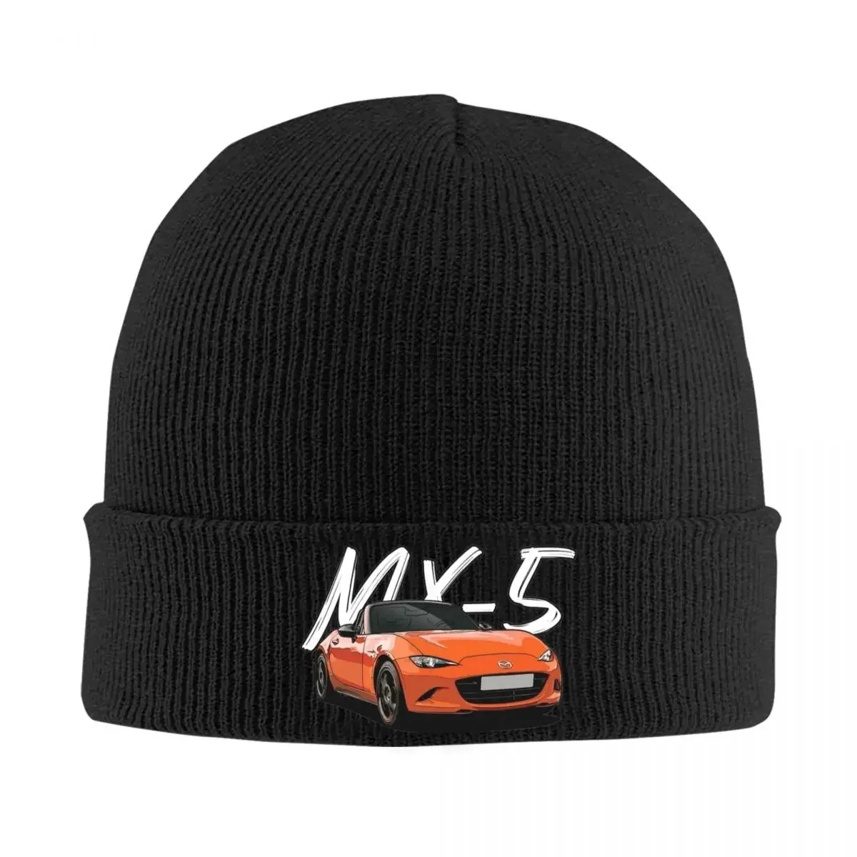 Mazdas MX-5 30th Anniversary Knitted Hat for Women Men Skullies Beanies Winter Hats Acrylic Casual Cap