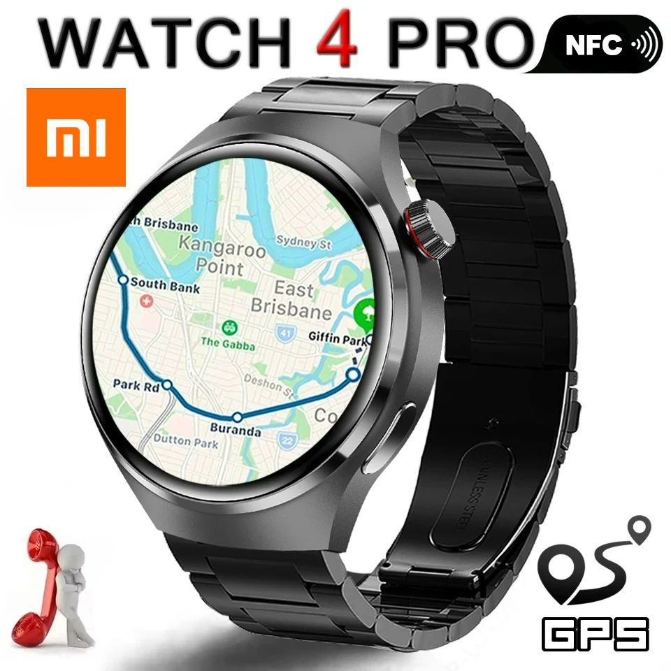 

Смарт-часы Xiaomi Pro для мужчин 360 AMOLED-экран NEC GPS-трекер Компас BT-вызов Кислород в крови IP68 Спортивные умные часы 2025Новинка