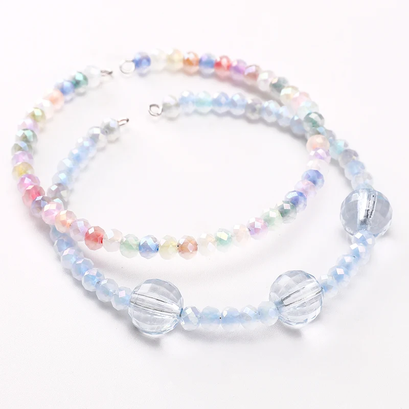 120Pcs 4mm Mixed Color Iridescent Glass Seed Beads Round Faceted Loose Spacer Beads for DIY Jewelry Bracelet Necklace Earring image 6