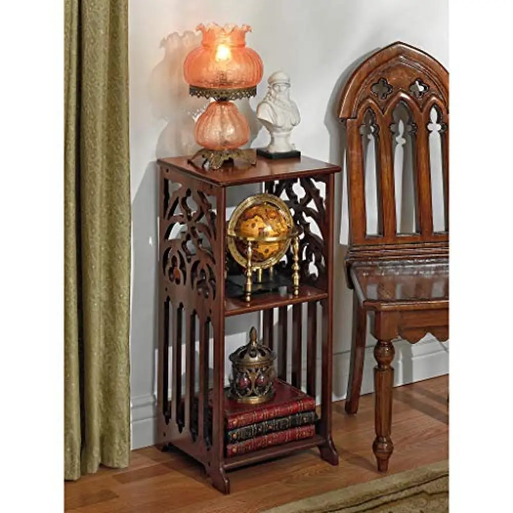 Saint Thomas Aquinas Gothic Bookcase Side Table 31