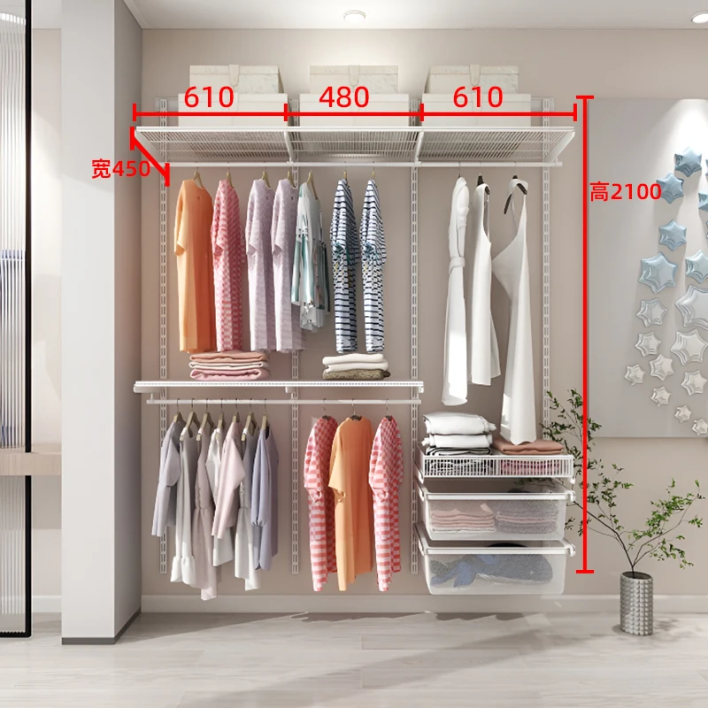 تخصيص خزانة المشي في خزانة الملابس تخزين الأثاث مجموعة خزانة غرفة النوم نظام خزانة