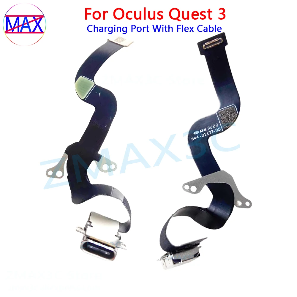 Original Charging Port Flex Cable For Oculus Quest 3 VR Headset Console Power Charge Port Replacement For Meta Quest 3 Repair