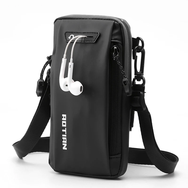 Mini sac messager pour homme et femme, petit sac à bandoulière initié, sac multifonctionnel pour téléphone portable, brassard de course sportif, poudres