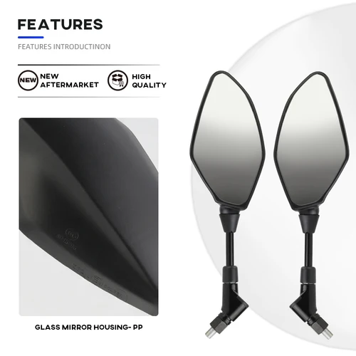 Imagen 2 del producto Espejos retrovisores para YAMAHA MT07 MT09/Tracer 900/9/GT Tenere 700 MT10 MT03 MT25 MT01 MT 07 09 espejo retrovisor lateral para motocicleta