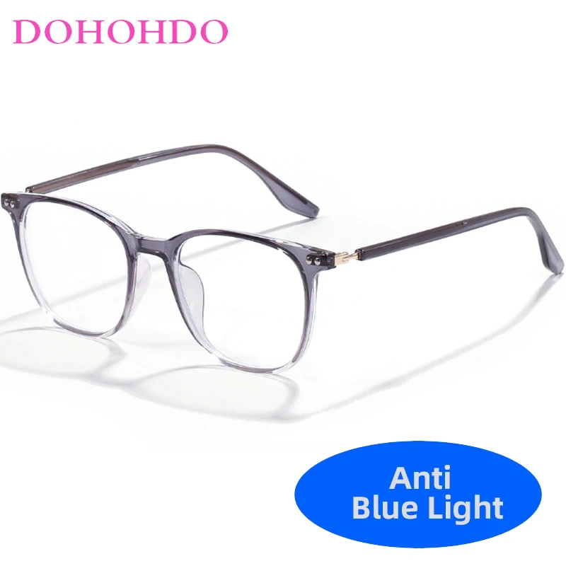 

DOHOHDO Retro Men Optical Frame TR90 Glasses Anti Blue Light Rectangle Women Eyewear 2024 Fashion Blue Blocking Lens Eyeglasses