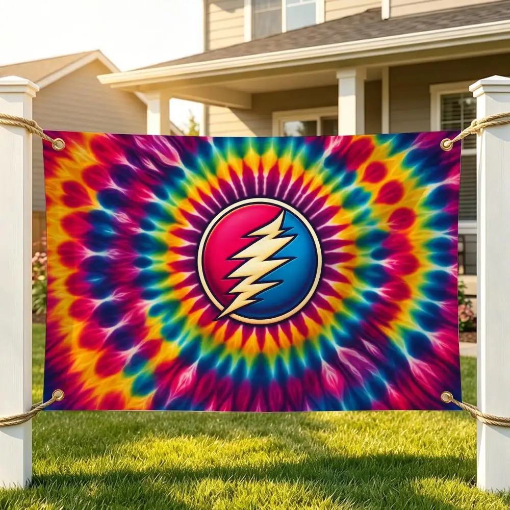 Music Rock Grateful Dead Flags Flags are suitable for homes, bars, hotels, birthday parties, fan support, and themed collections