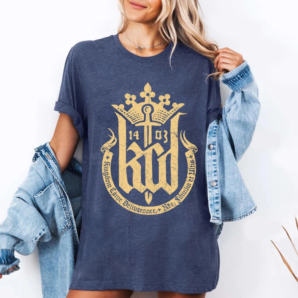 Kingdom Come Deliverance 2 Shirt KCD2 Merch Vintage Medieval Gothic Tee Hans Capon Gamer Gift Clothing Men Women All-Season