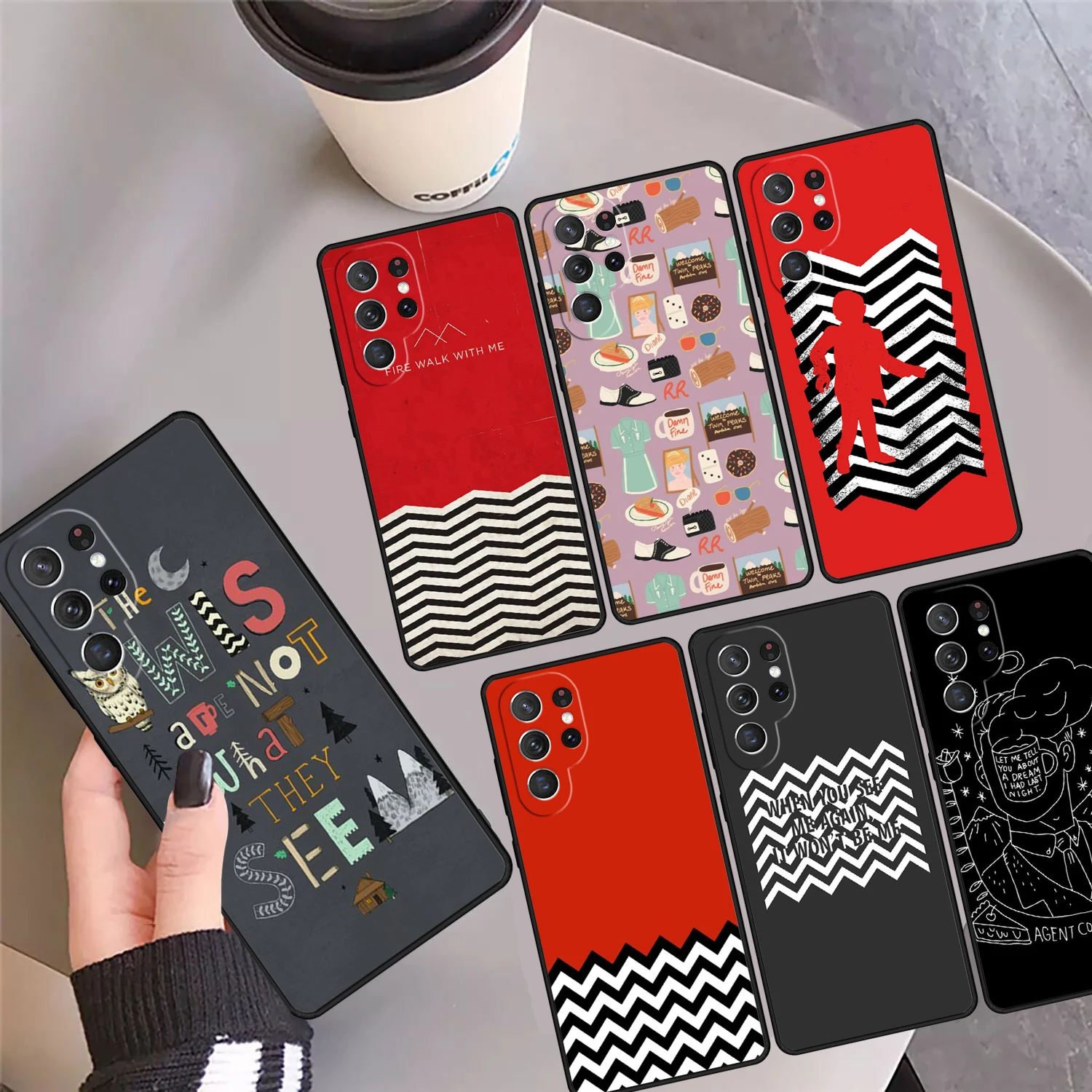 Welcome To Twin Peaks Phone Case Cover For Samsung Galaxy S24 Ultra 23 S22 Plus S21fe Lite S20 S8 S9 S10 Note 10 Pro Note 20