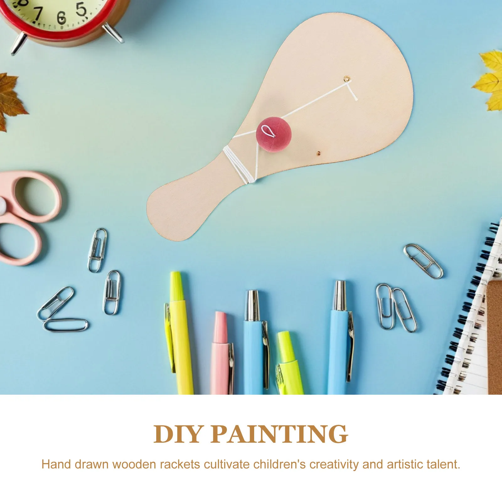 Set di 10 Palline in Legno da Disegnare a Mano, Non Finite, per Bambini, Graffiti Fai-da-Te, Attività Artistica, Gioco di Disegno, Tavoletta da Disegno per Bambini