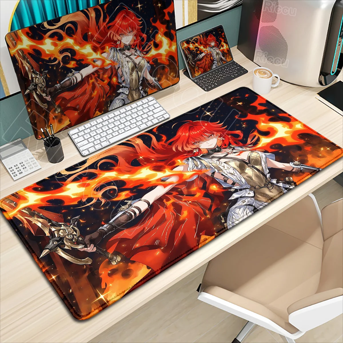 

HD Printing Augusta Mousepad XXL Game Wuthering Waves Mouse Pad Gaming Laptop PC Keyboard Mat Anime Large Desk Mats Non-slip Rug