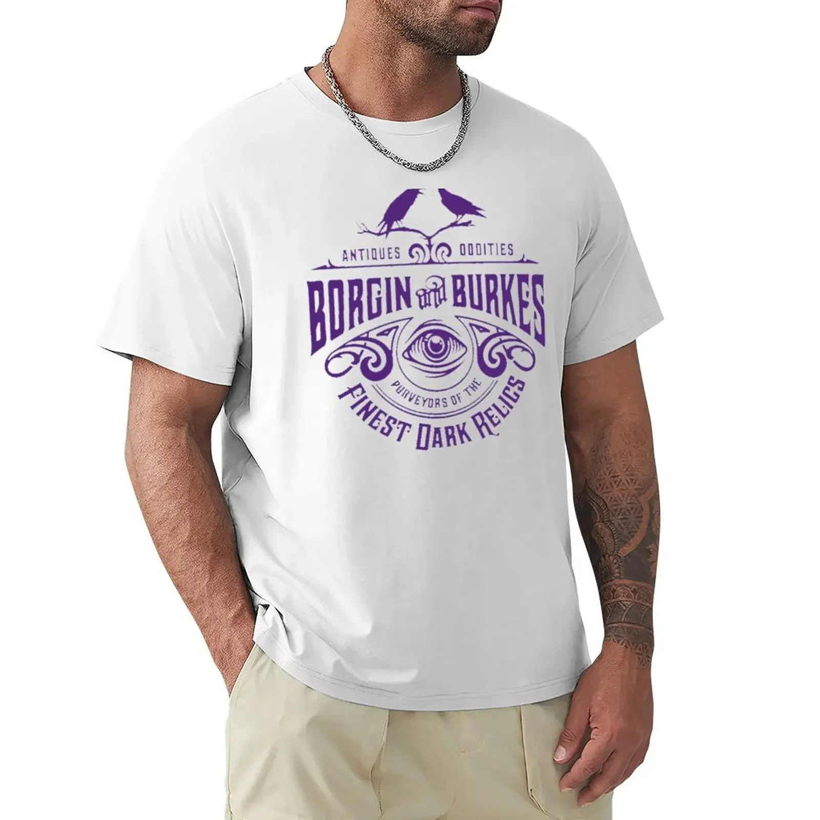 borgin n burkes T-Shirt custom t shirt graphic t shirt vintage mens white t shirts