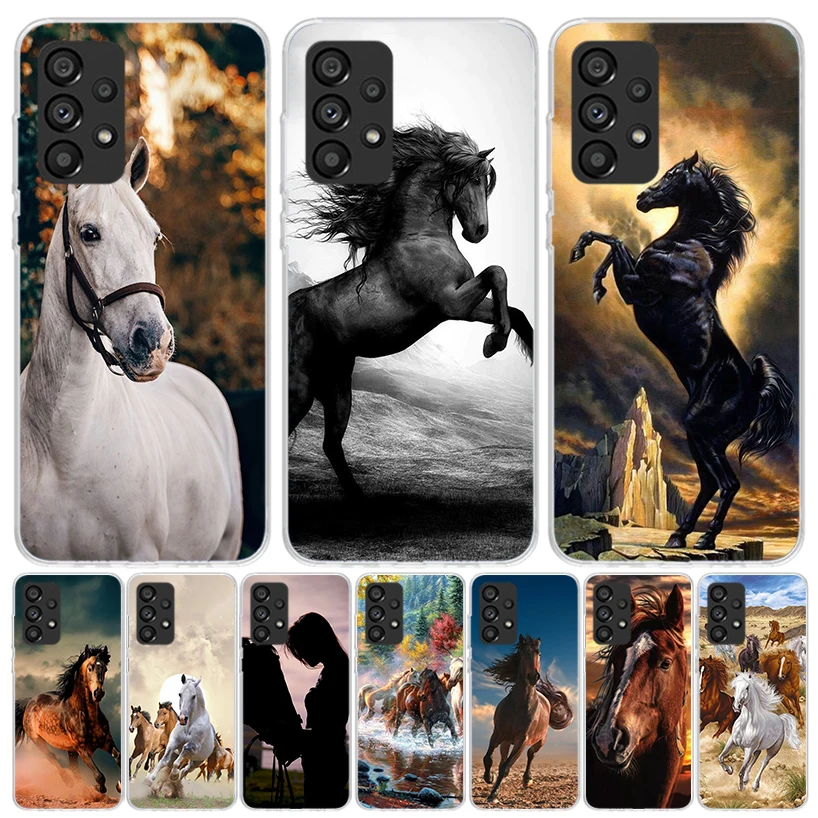 Horse Great Beauty Galloping Phone Case For Samsung Galaxy A15 A55 A25 A35 A14 A54 A24 A34 A13 A53 A23 A33 A12 A52 A22 A32 A05S