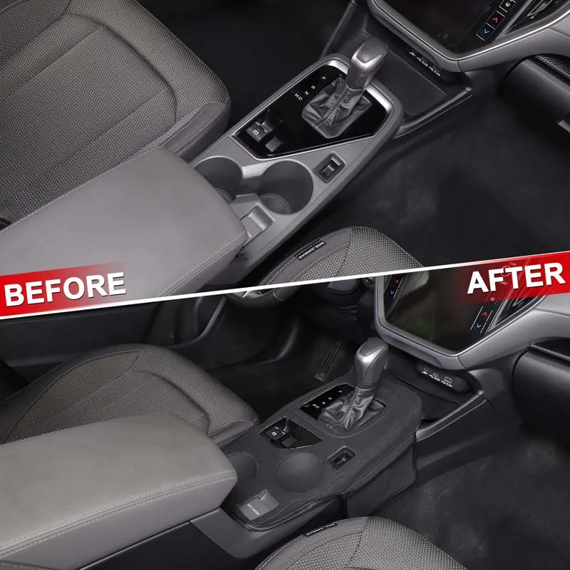 

For Subaru Crosstrek 2024 2025 Accessories Leather Center Console Gear Shift Panel Cover Trim
