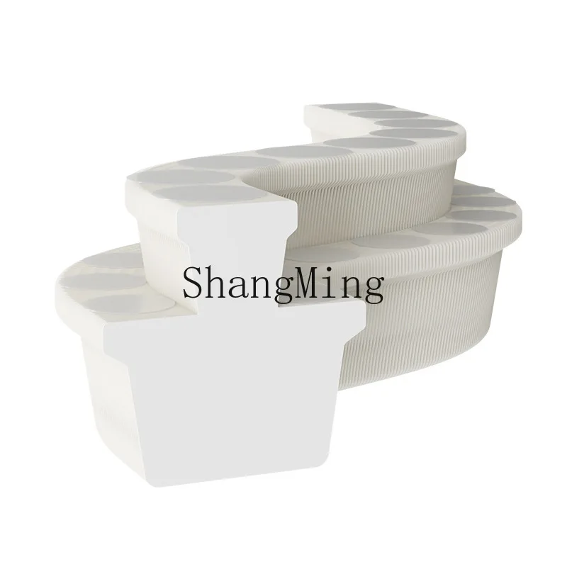 DSA  eighteen paper display decorative display  rack multi-layer middle island display stand foldable