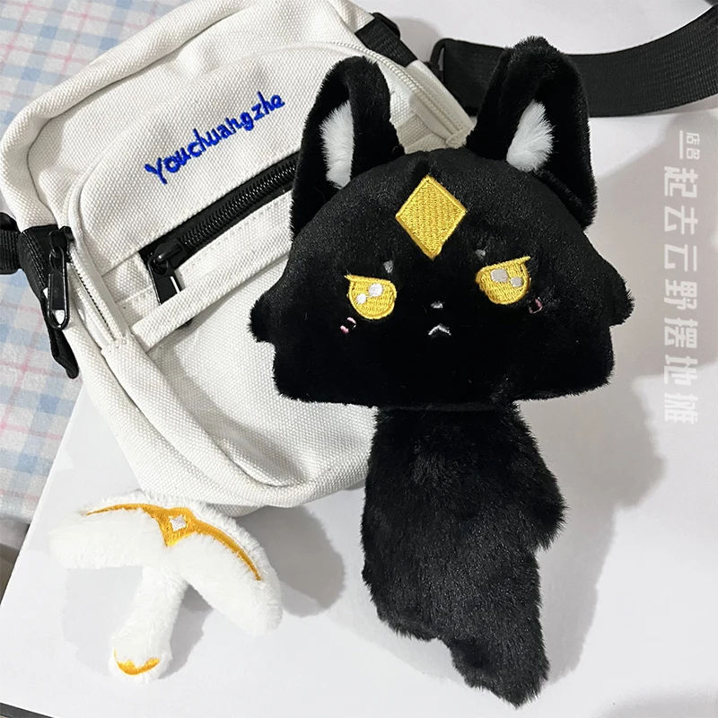 Game Sky Children Of The Light Cute Black Cat Plush Keychain Cosplay Bag Key Pendant Doll Keyring Toy Women And Girls Fans Gift