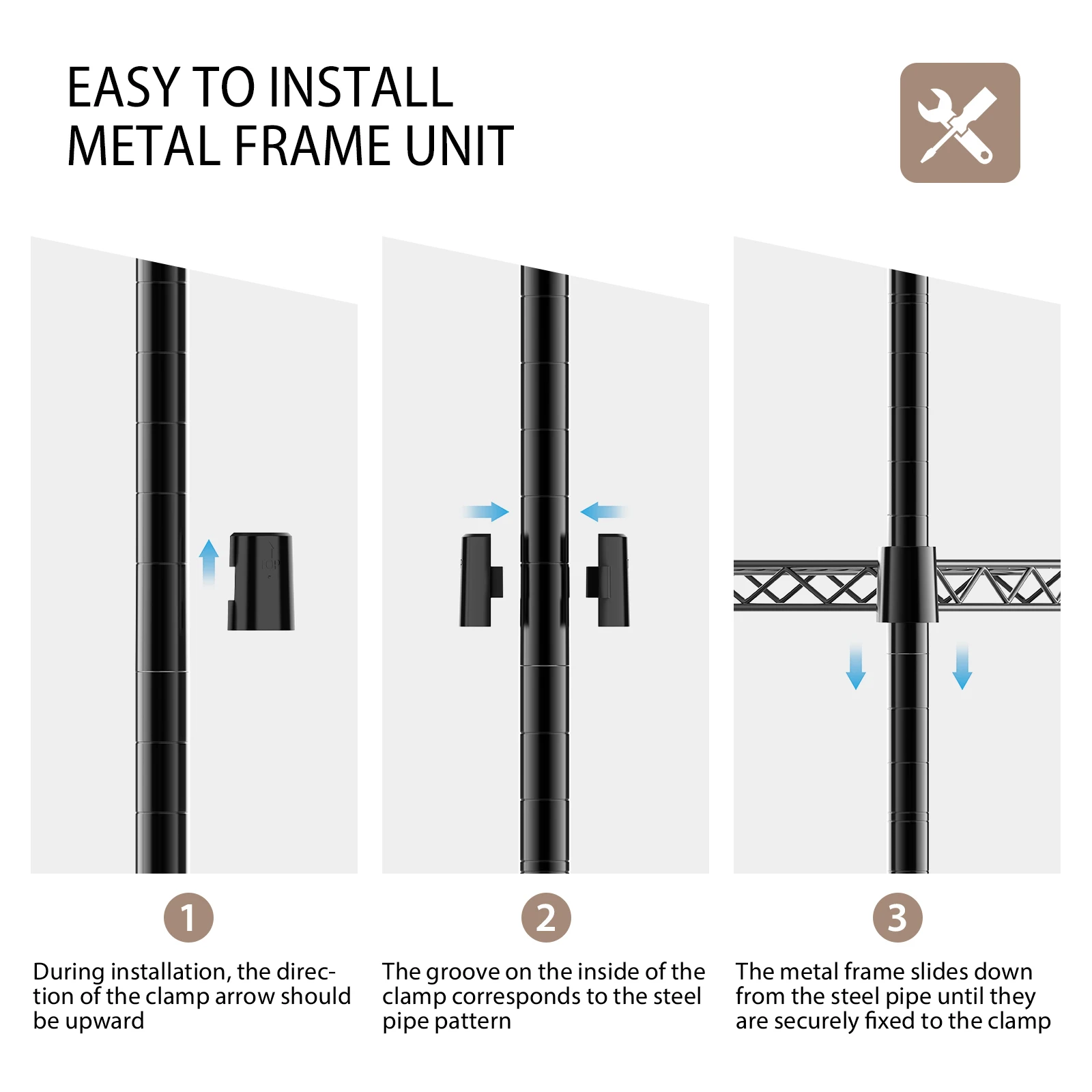 رف معدني قابل للتعديل مكون من 5 طبقات مع أقدام تسوية، رف تخزين فولاذي للمطبخ والحمام والشرفة وغرفة المعيشة #2