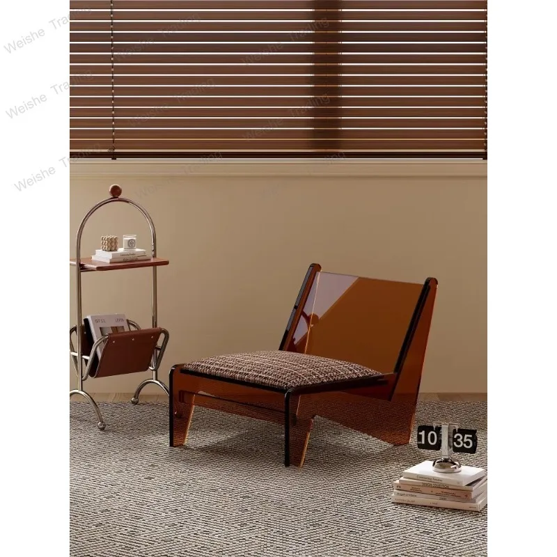 

Wabi-sabi style Chandigarh chair balcony designer backrest ins single leisure sofa chair living room small apartment
