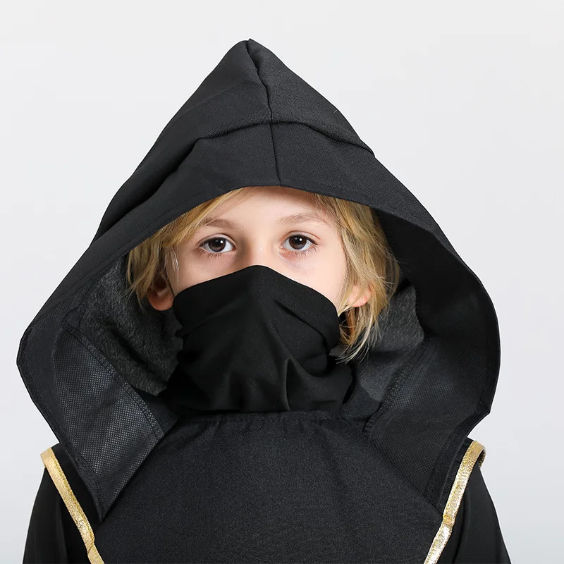 Disfraz de Ninja para niños, traje de Kung Fu samurái, Cosplay de Anime de Halloween, traje muscular, regalo para niños