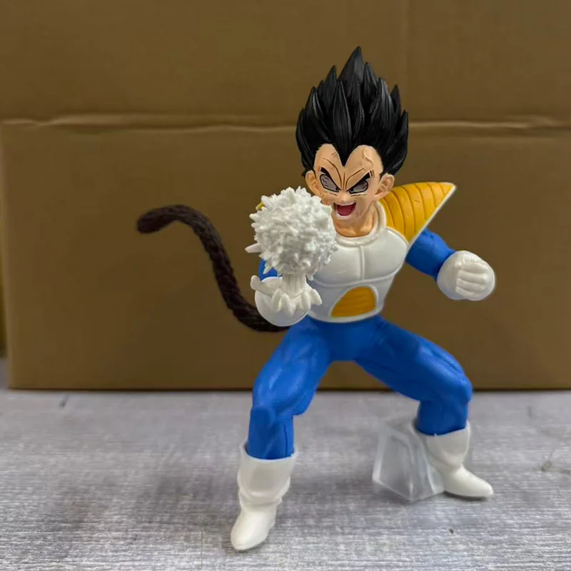 17CM Anime Dragon Ball Z Vegeta Figur Vegeta Statue mit Künstlichem Mond PVC Action-figuren Sammlung Modell Spielzeug Geschenke – Detail 1