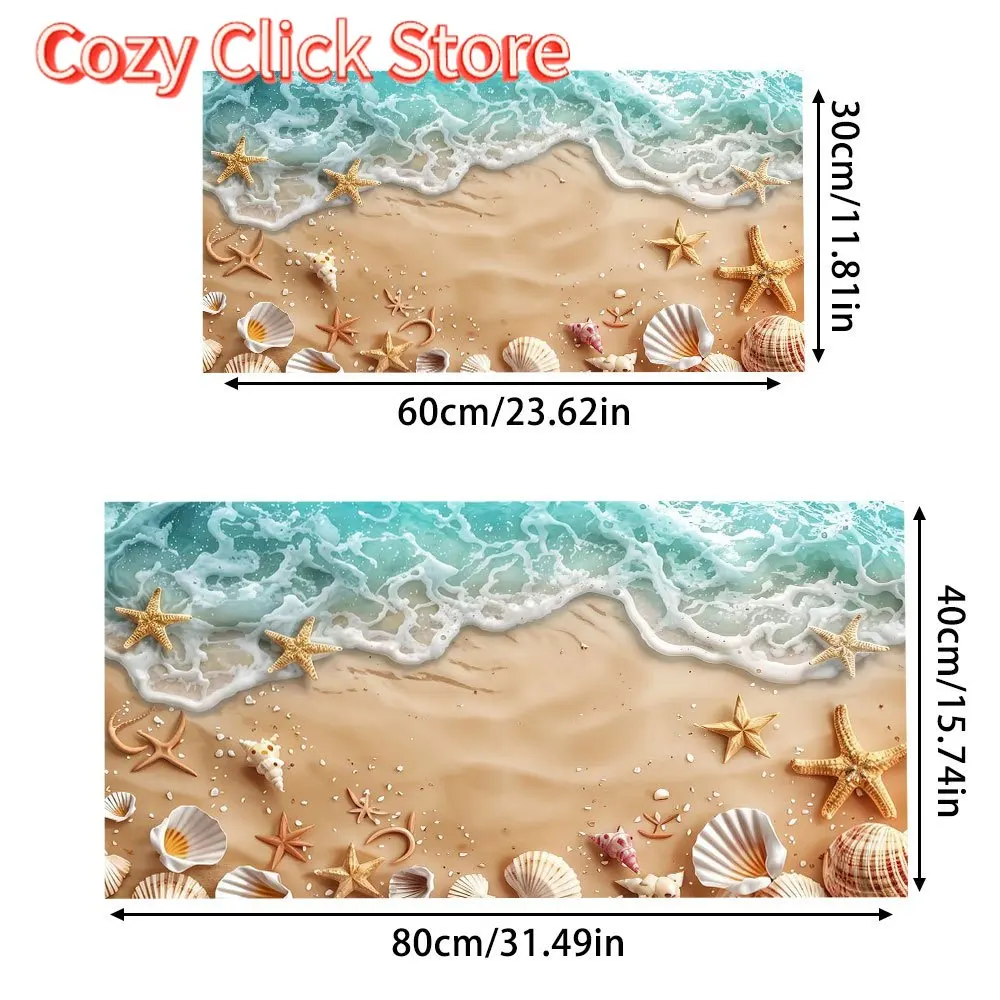 1 قطعة نمط الشاطئ كبير ماوس الوسادة الكمبيوتر حصيرة مكتب حصيرة لوحة المفاتيح حصيرة مكتب الألعاب الجدول حصيرة #3